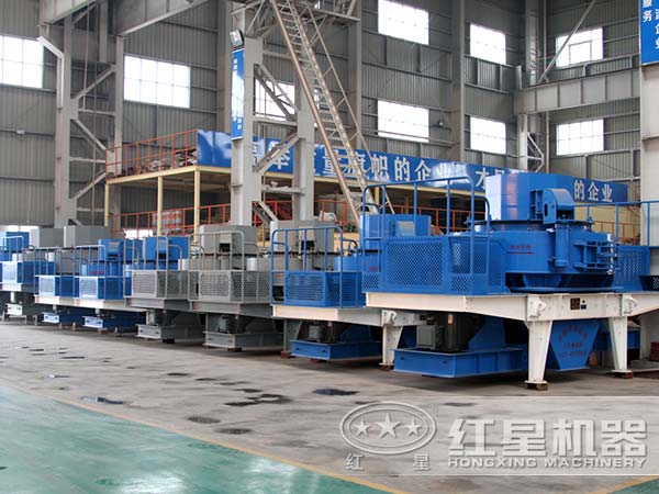 制沙機廠(chǎng)家車(chē)間一角
