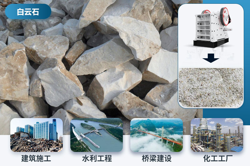 白云石破碎后應用領(lǐng)域