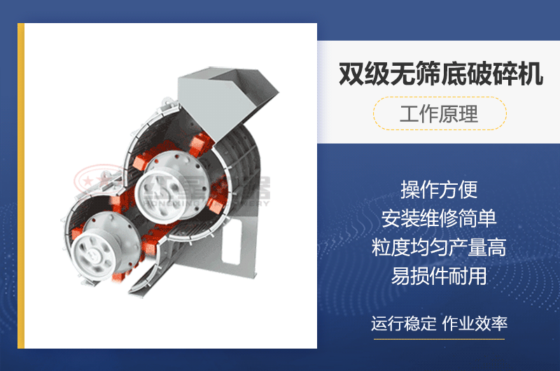 雙級無(wú)篩底破碎機原理