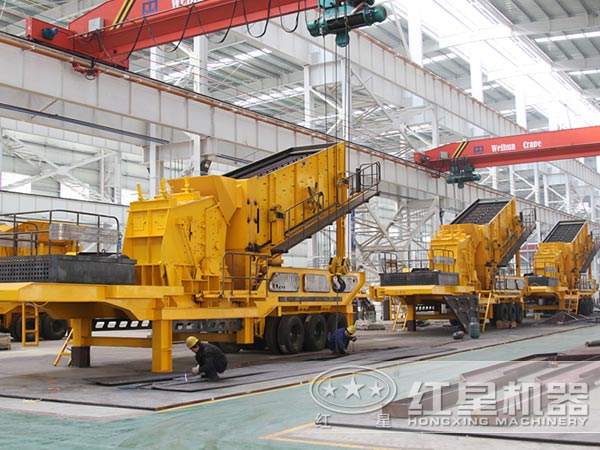 建筑垃圾移動(dòng)破碎站廠(chǎng)家車(chē)間