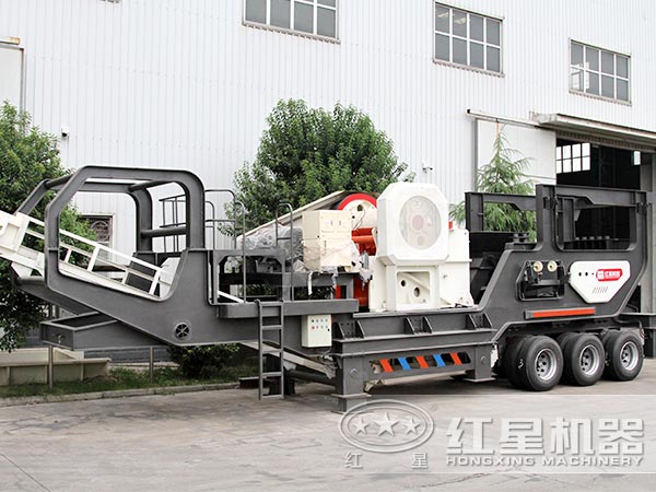 輪胎式移動(dòng)破碎站-車(chē)載行走，隨用隨走，方便更快捷