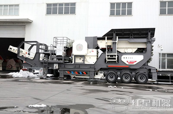 小型車(chē)式流動(dòng)石子粉碎機