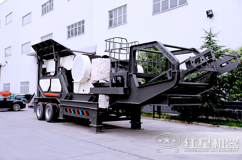 處理建筑垃圾的頭破設備移動(dòng)顎式破碎機