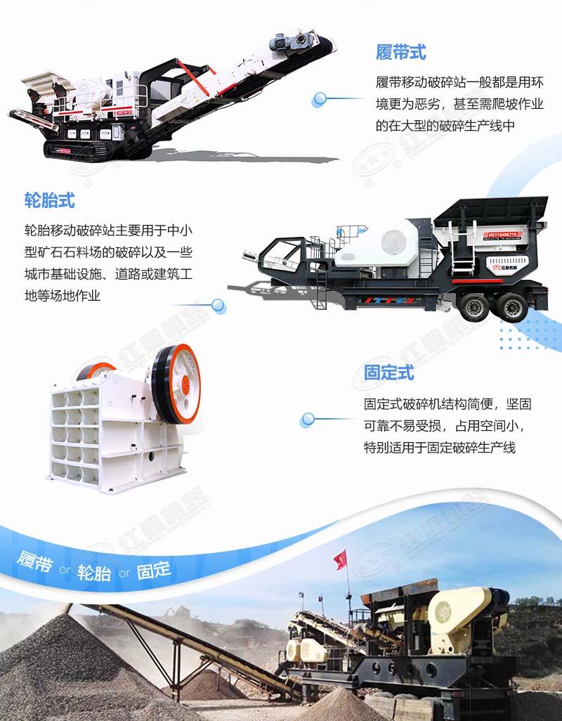 多種類(lèi)型下的鱷破碎機