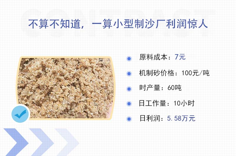 小型制沙廠(chǎng)日賺5萬(wàn)左右