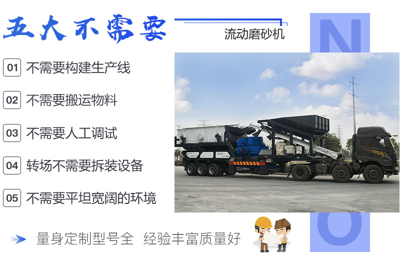 流動(dòng)制砂機發(fā)貨中