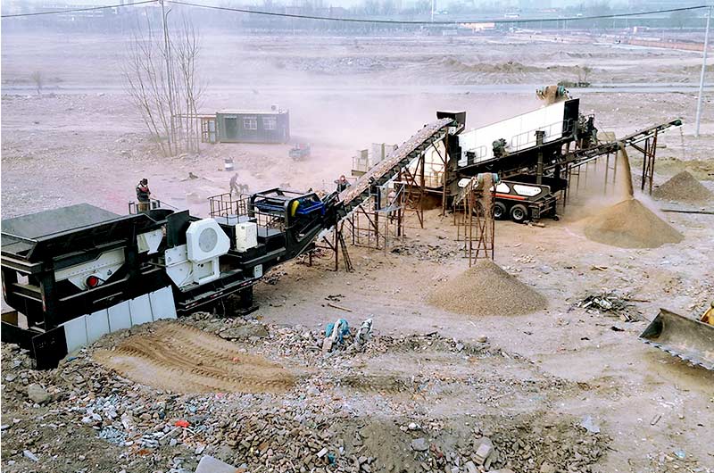 建筑垃圾移動(dòng)破碎站就地“消化”輕松實(shí)現資源再利用