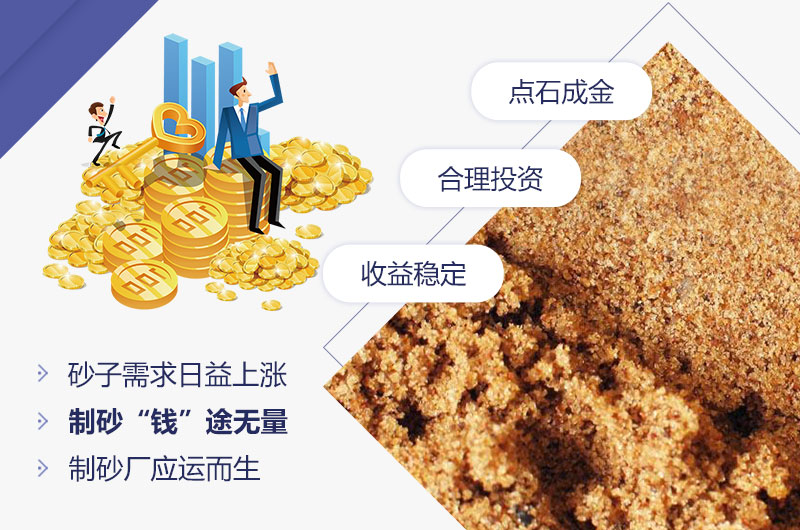 石頭制砂低投資，高收益