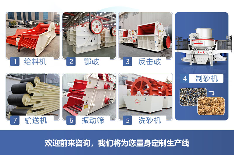機制砂生產(chǎn)線(xiàn)流程，紅星可在線(xiàn)定制搭配生產(chǎn)線(xiàn)