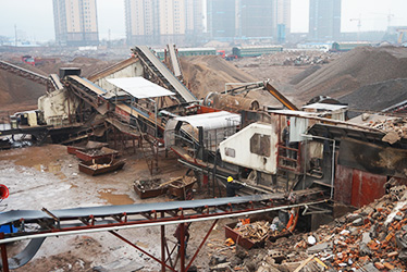 河南滎陽(yáng)建筑垃圾處理生產(chǎn)線(xiàn)案例